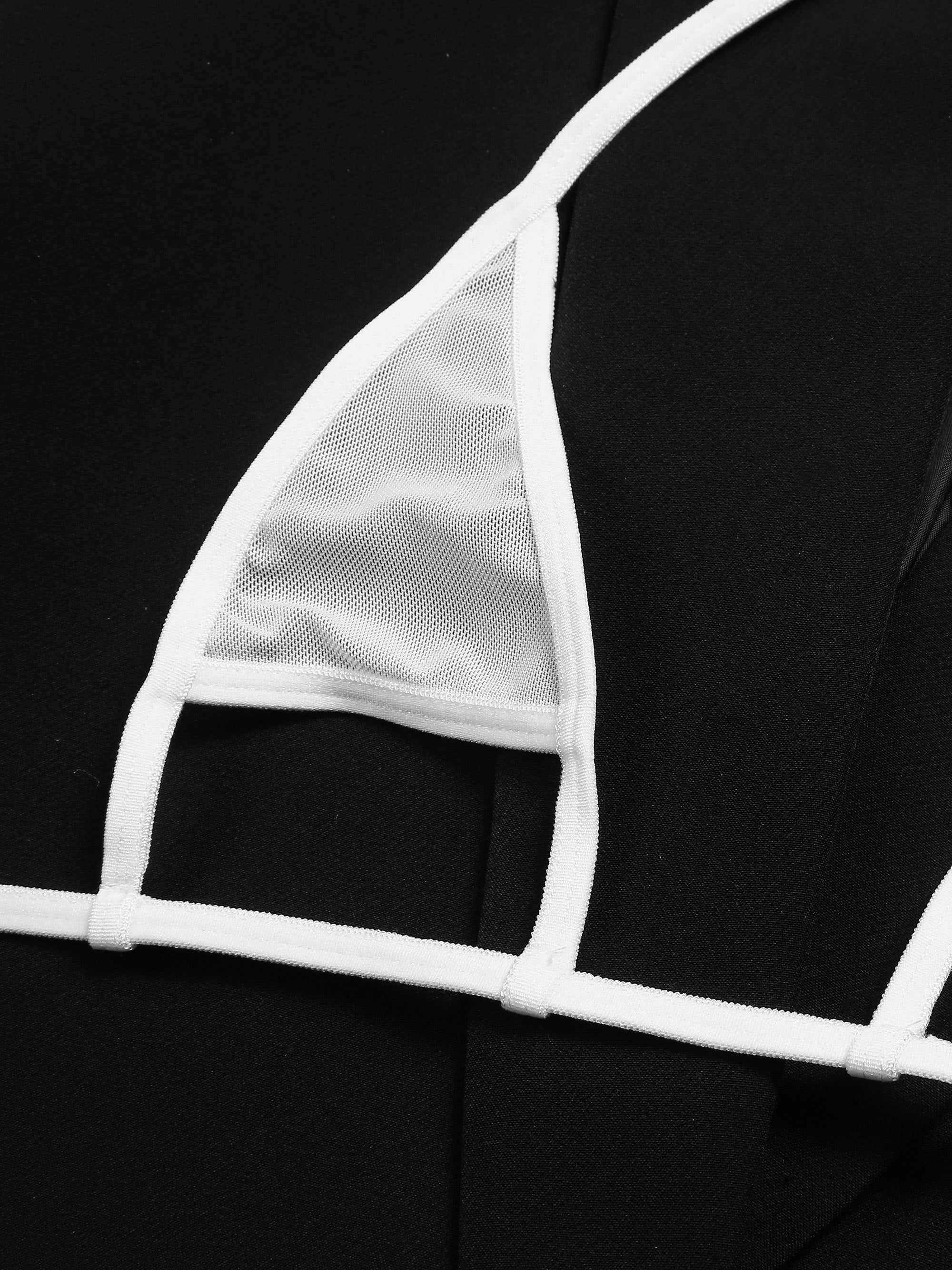 Sheer Mesh Lingerie Set with Halter Bra and Thong for a Sexy Look