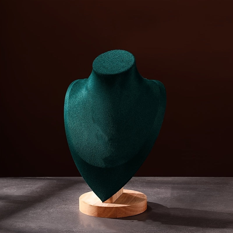 Perchero de joyería de madera en forma de corazón para collares, organizador de exhibición, 1 pieza