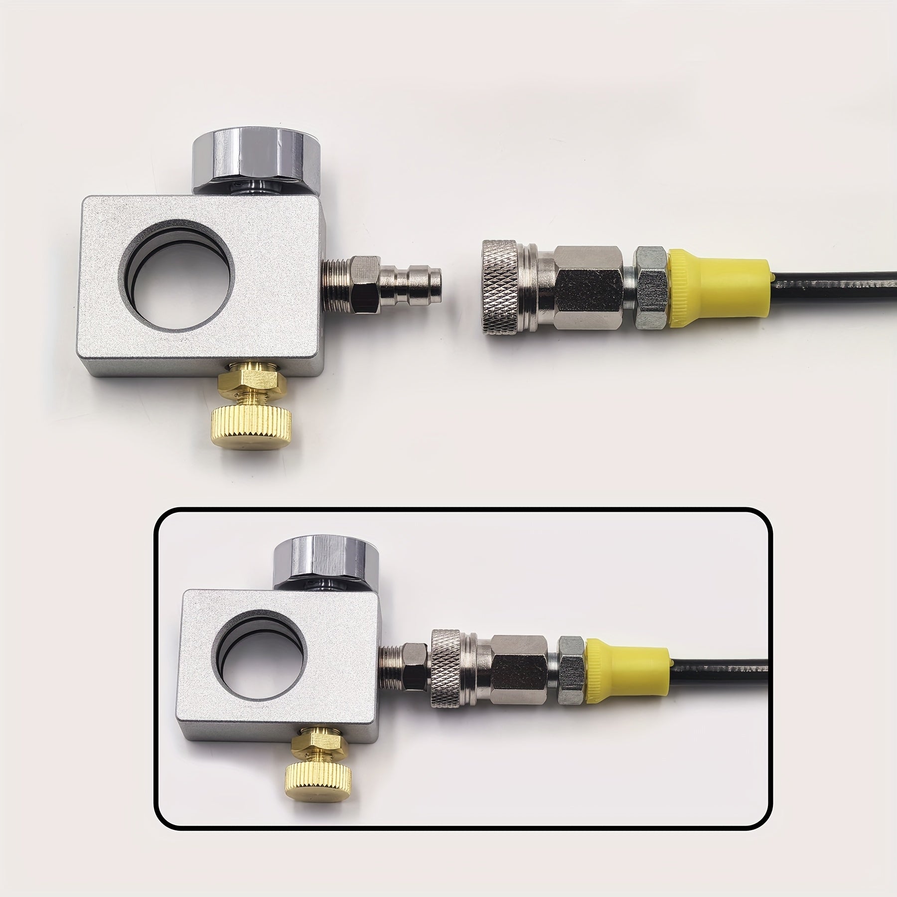 Terra Art Gaia uchun CO2 to'ldirish adapteri karbonatorlar va gazli suv shishalarini to'ldirish uchun