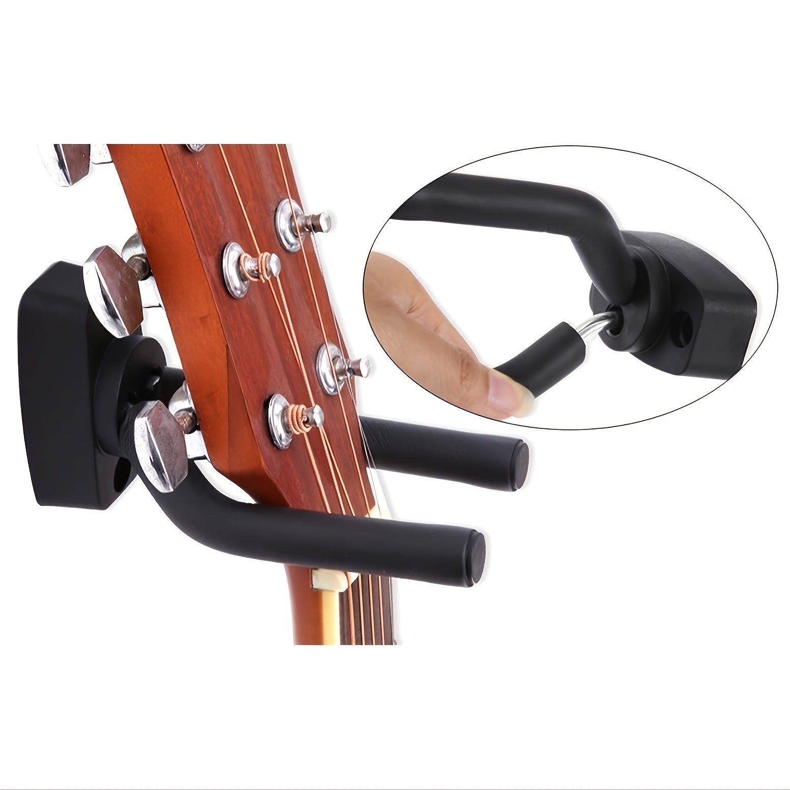 Guitar Wall Mount Hook for Acoustic and Electric Guitars and Ukuleles Metal Wall Hanger for Instrument Storage