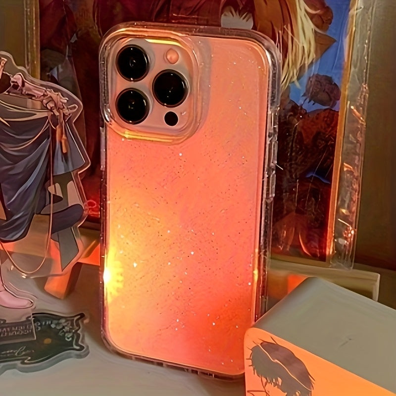 Luxury Clear Glitter Phone Case for iPhone 12-16 Shockproof Soft Cover