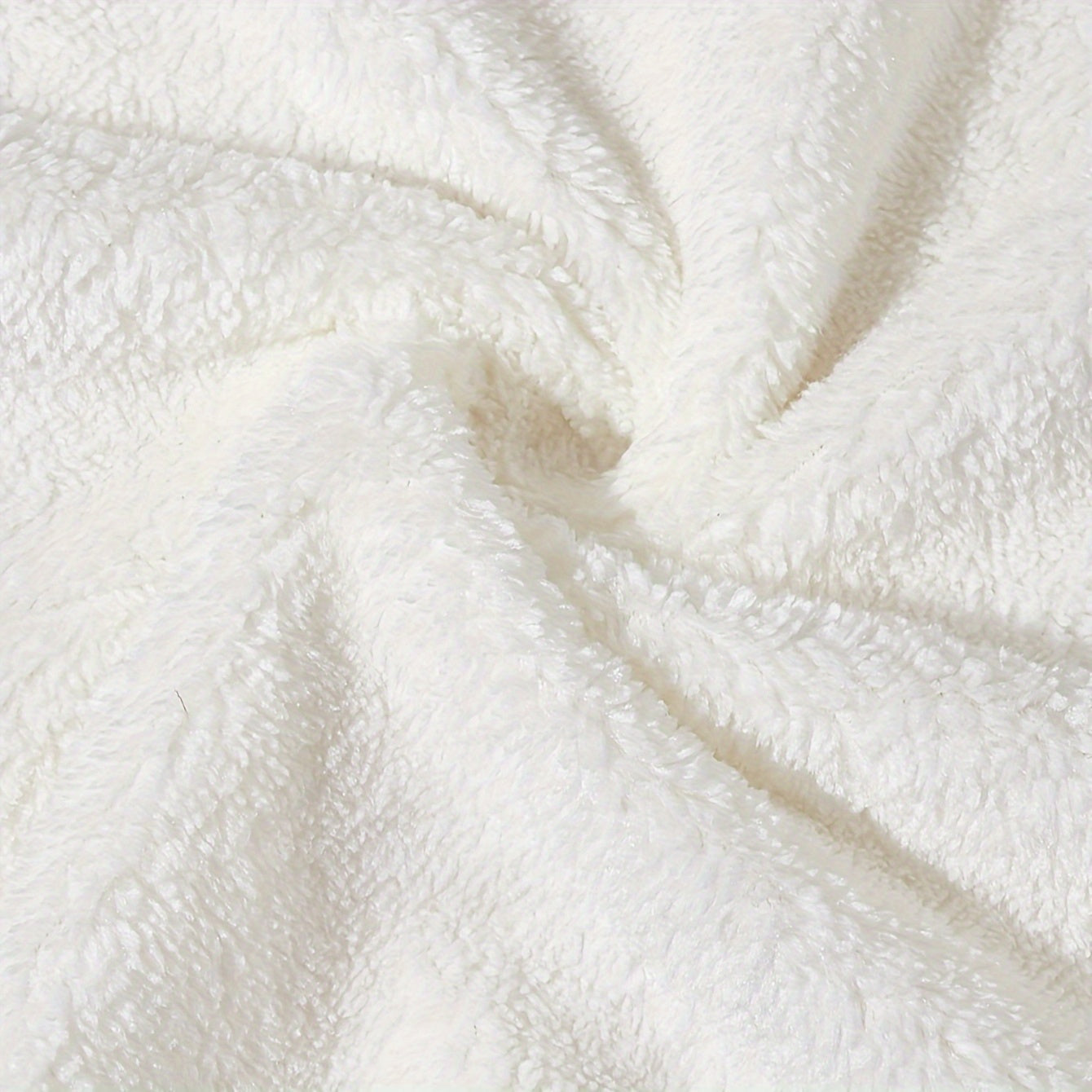 Kids Hooded Towel Soft Cozy Cartoon Animal Bath Towel for Kids White