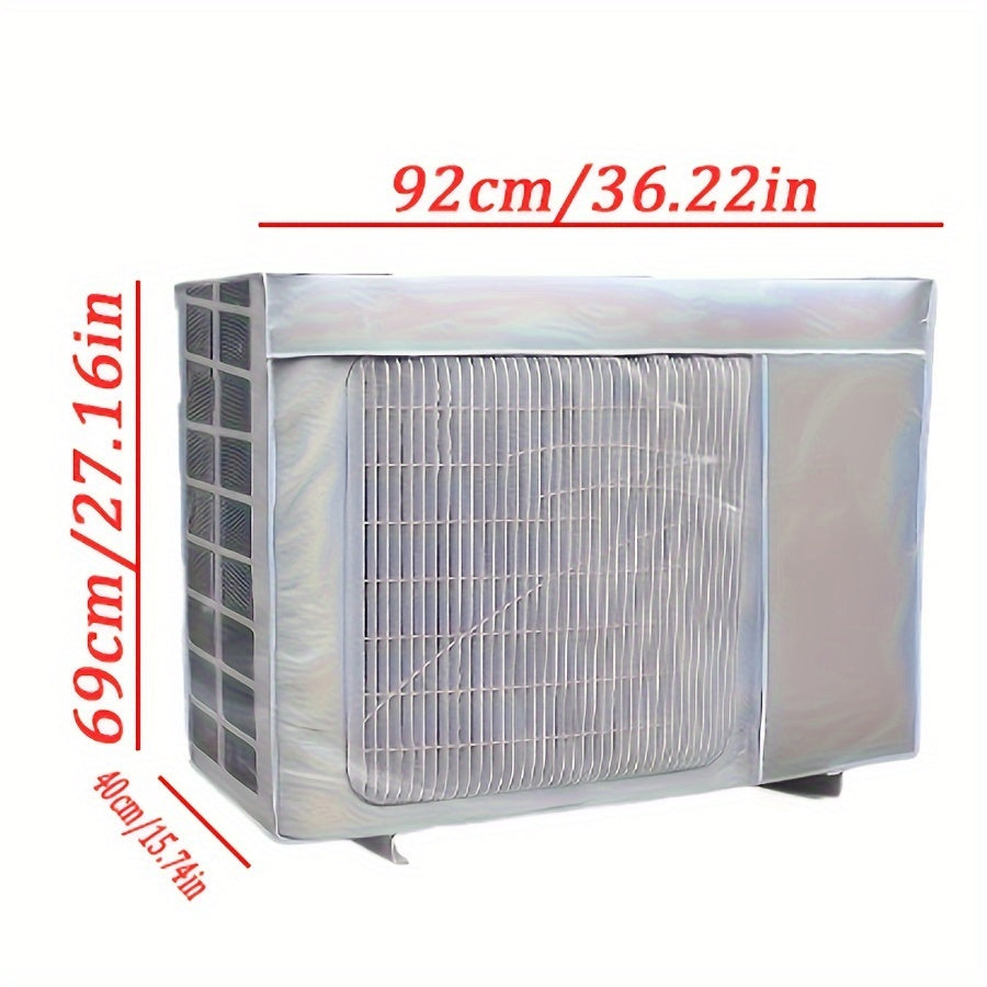 Outdoor Air Conditioner Cover Waterproof UV-Resistant Oxford Cloth Durable Mesh