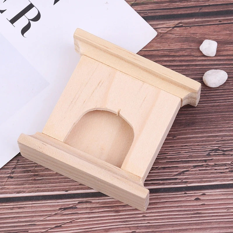 Rustic Wall-Mounted Mini Fireplace No Electricity Needed Warm Home Decor