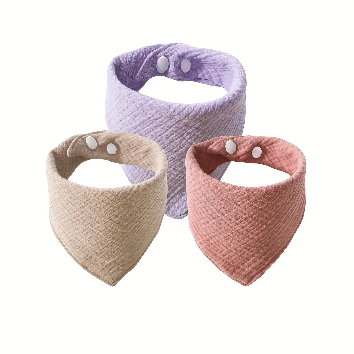 Baby Muslin Bibs and Burp Towels Set with Gauze Layers for Newborns