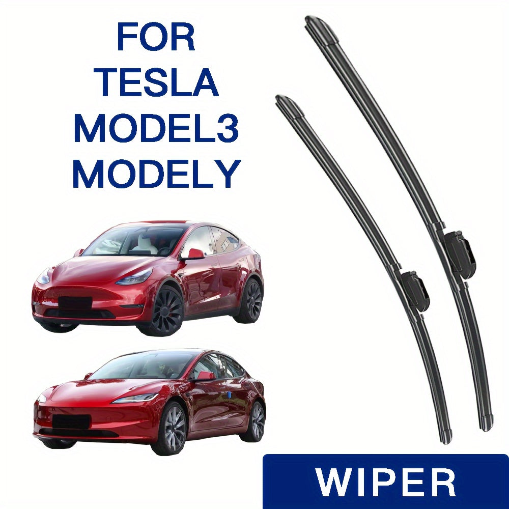 Front Windshield Wiper Blades for Tesla Model 3 Model Y All-Season Durable