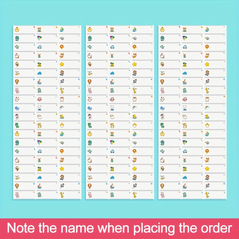 Transparent Name Labels Waterproof for School Office Scrapbooking 45-240 Pieces