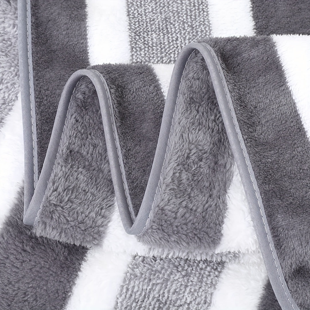 8-Piece Striped Towel Set Fast Drying Highly Absorbent Bath Hand Washcloths for Home Hotel Spa