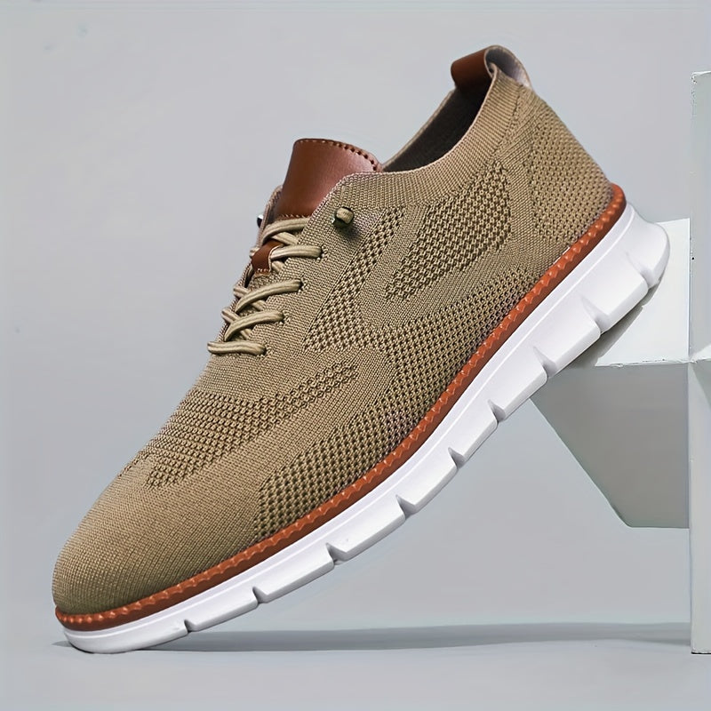 Men's Woven Low Top Shoes Breathable Wear-Resistant Casual Sports All-Season