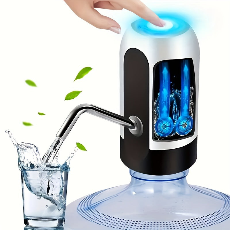 Rechargeable Water Pump for 11.36-18.93 Liter Bottles Camping Home Use USB Battery