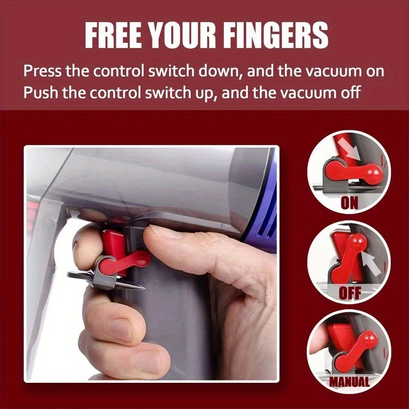 Qo‘l bilan ishlatiladigan changyutgichlar uchun 4 dona Trigger Lock Clips, V6 V7 V8 V10 V11 V15 bilan mos keladi