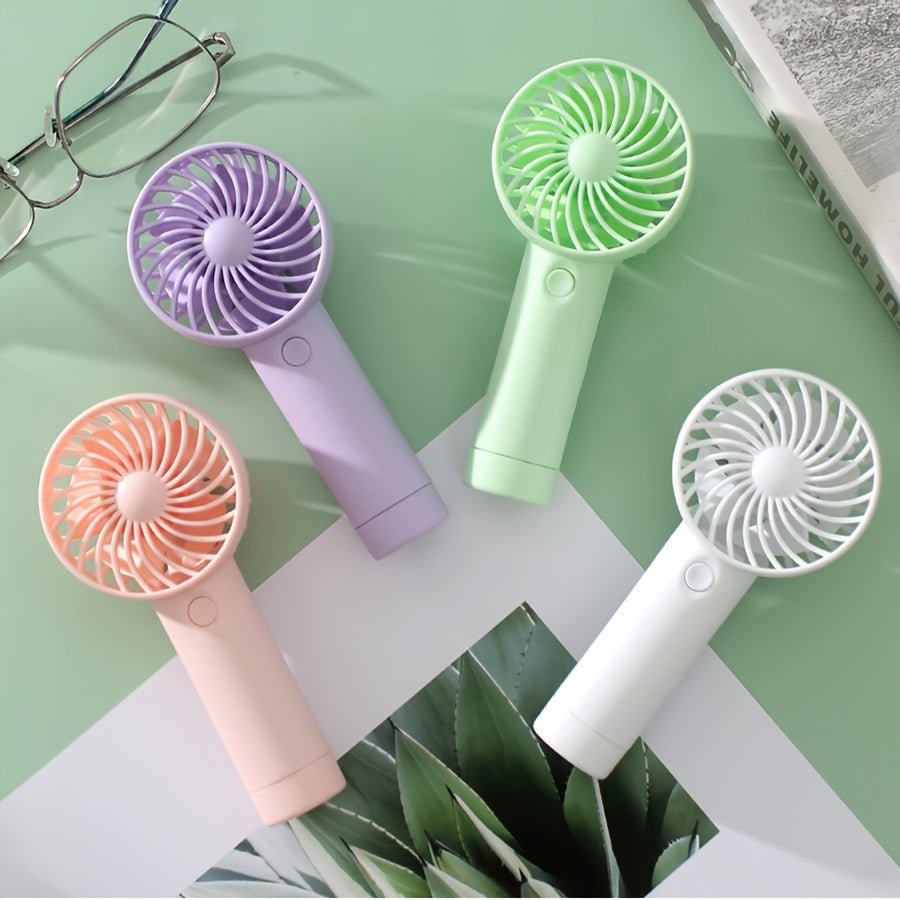 Mini Personal Handheld Fan with 3 Speeds USB Rechargeable Quiet Operation