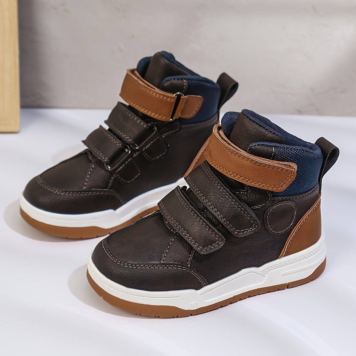 Мужские кроссовки Mid-Top с камуфляжным и однотонным узором, из PU-ткань, подошва из TPR