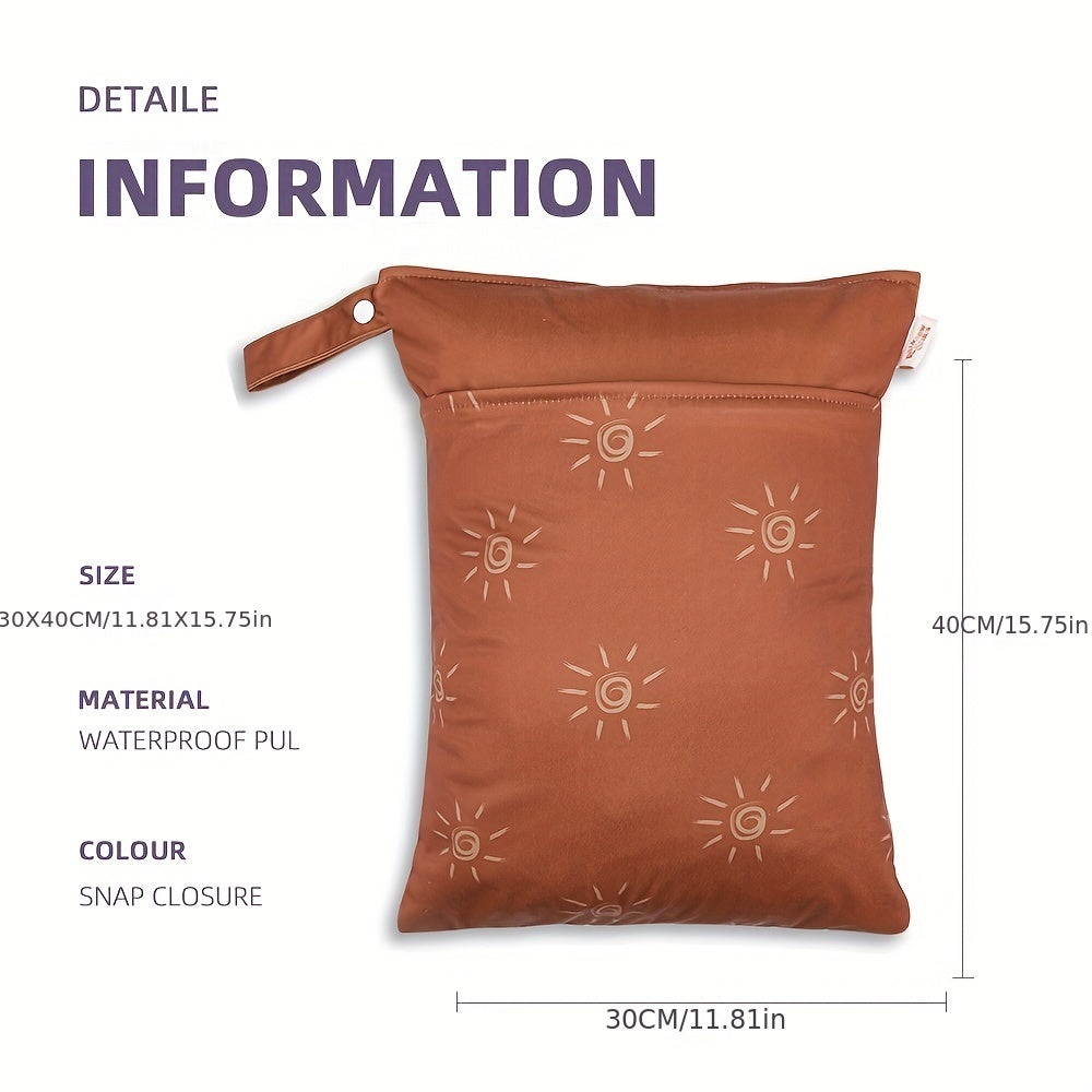 Sayohat va plyaj uchun jigarrang quyosh bosimi suv o'tkazmaydigan choyshab sumkasi