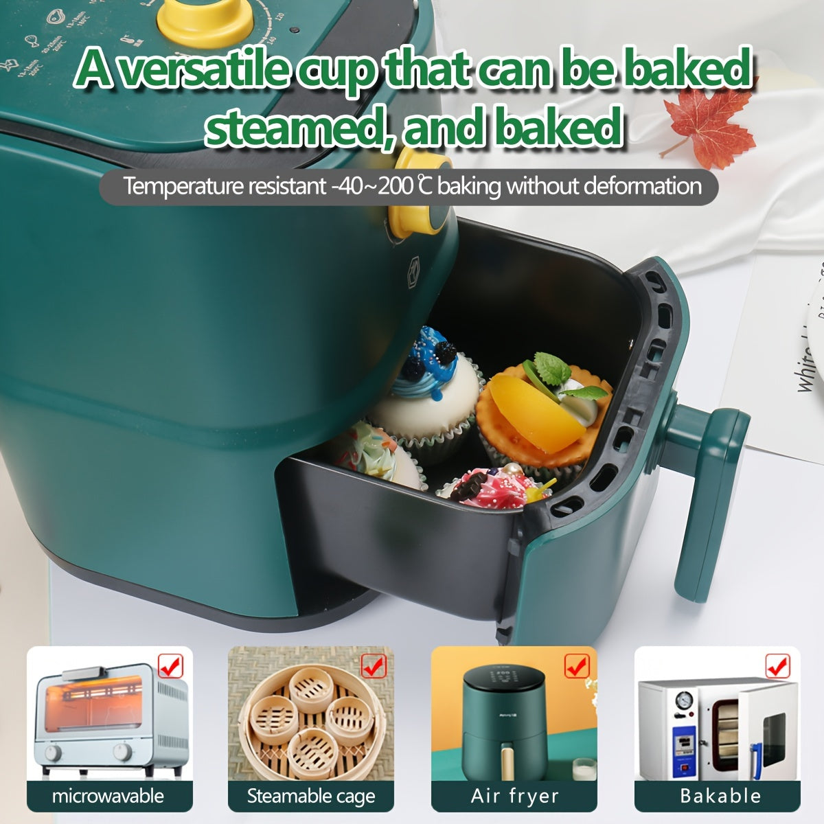 100-Piece Cake and Muffin Paper Set with Hawaiian Pattern for Parties