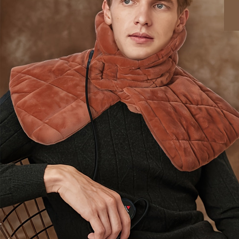 Almohadilla de calefacción de grafeno para cuello y hombros con 3 niveles y configuraciones de apagado automático