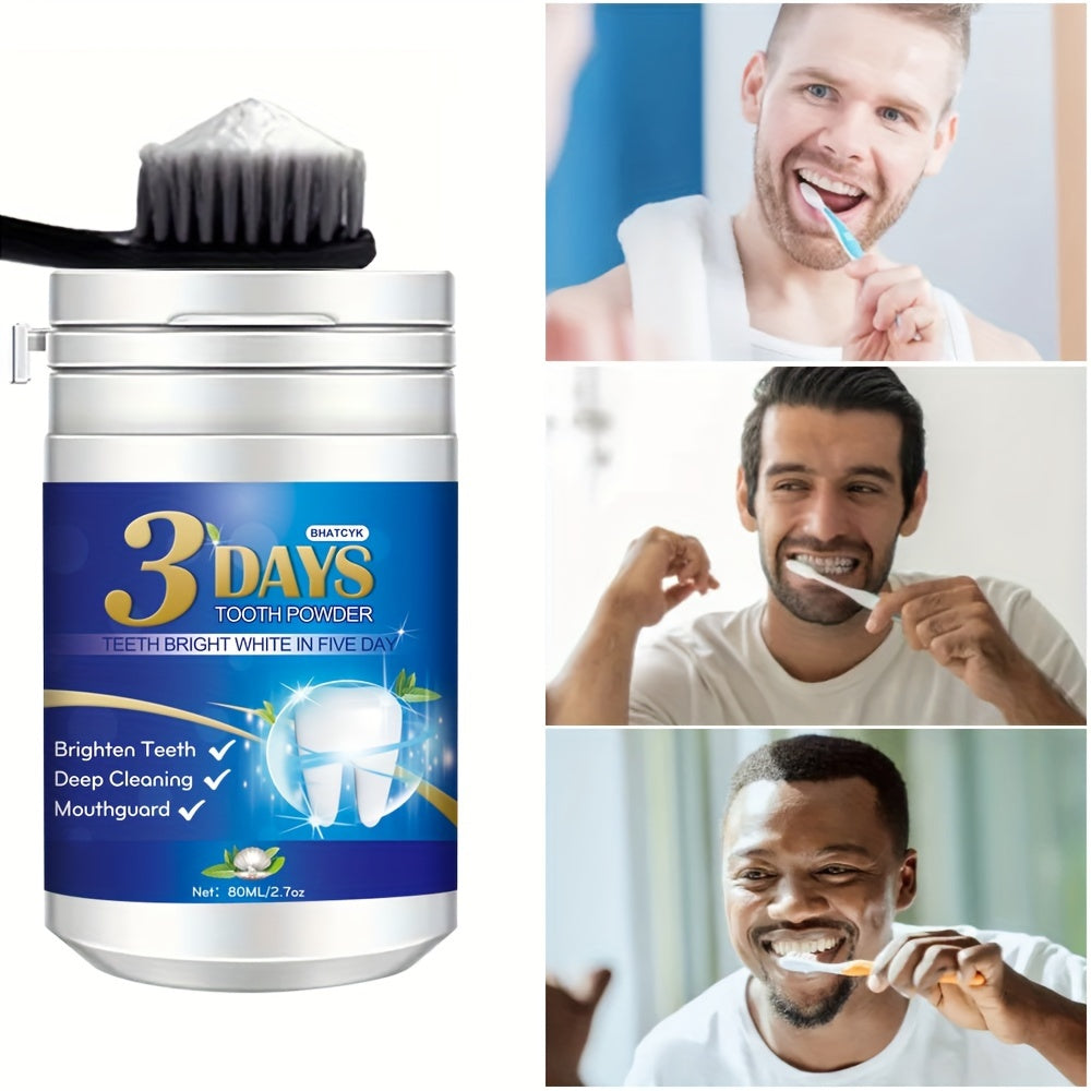 Teeth Whitening Powder Mint Flavor Alcohol-Free Travel-Friendly Dental Care