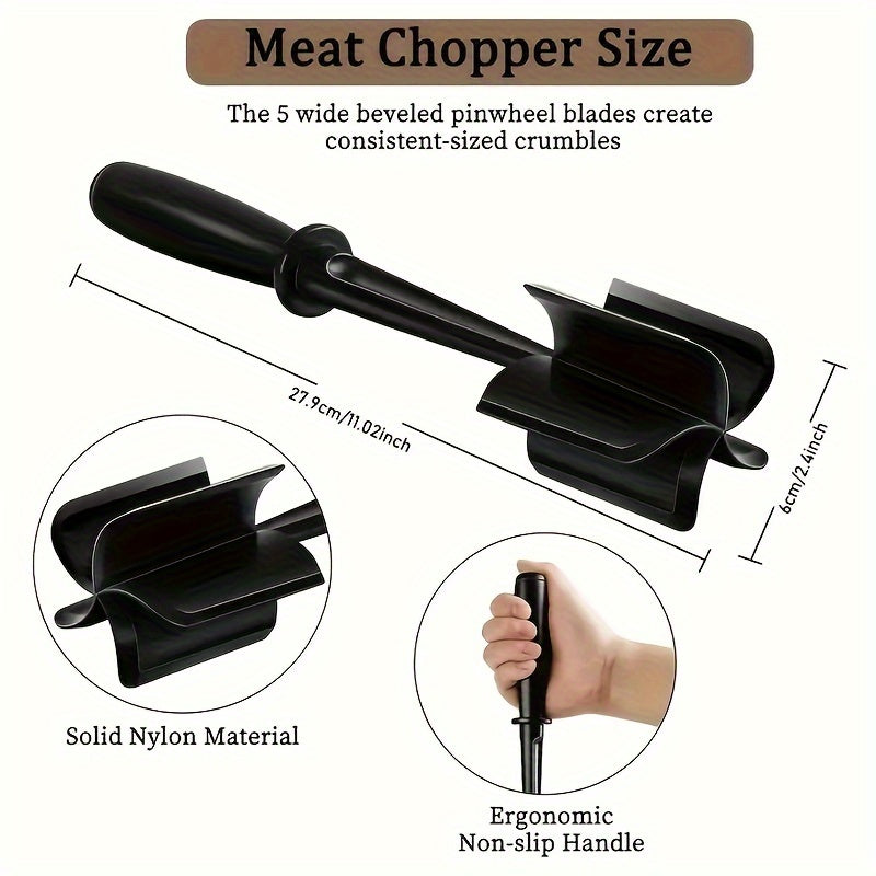 Handheld Meat Chopper Fruit Salad Mixer Rice Spatula Kitchen Utensil
