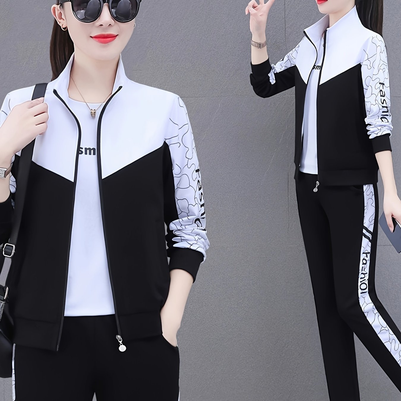 Women's Cardigan Set Long Sleeve Spring Autumn Casual Outdoor Sportswear