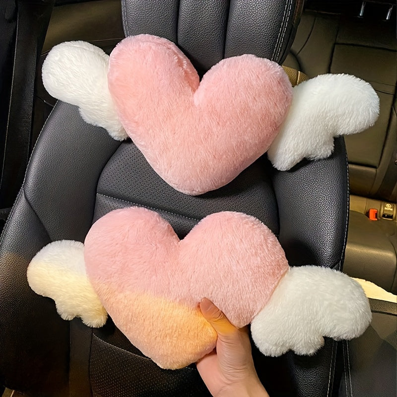 Almohada de apoyo para cuello con diseño de pato para cabezal de coche de dibujos animados adorable