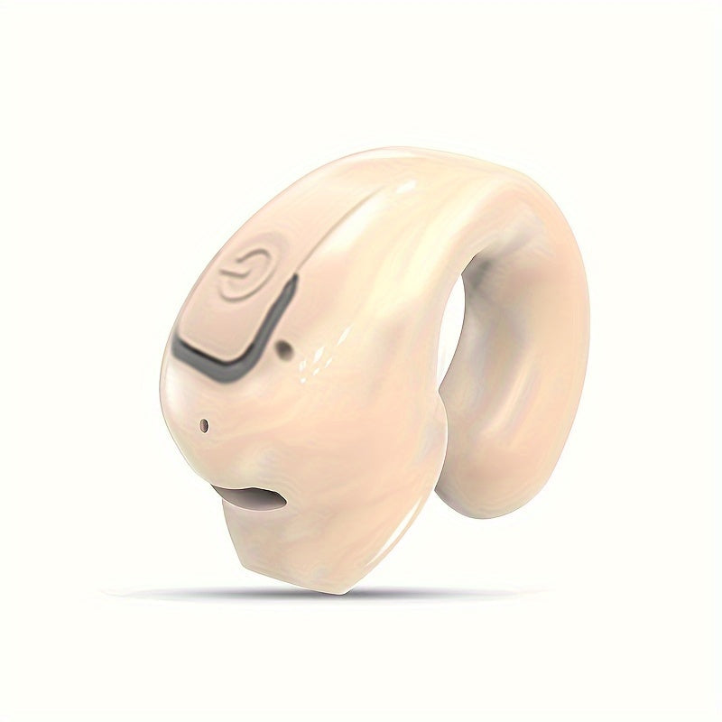 Mini Single-Ear Wireless Headphones with 30-Hour Battery Noise Cancellation for Calls