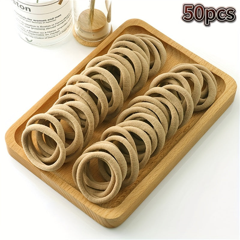 50/100 Frantsuzcha uslubdagi soch halqalari - Qalin va yuqori elastik ayollar uchun soch iplar - Mukammal bitiruv sovg'asi