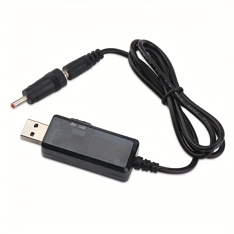 Cable convertidor de paso USB con adaptador de corriente de 5V a 9V 12V para enrutador y dispositivos pequeños