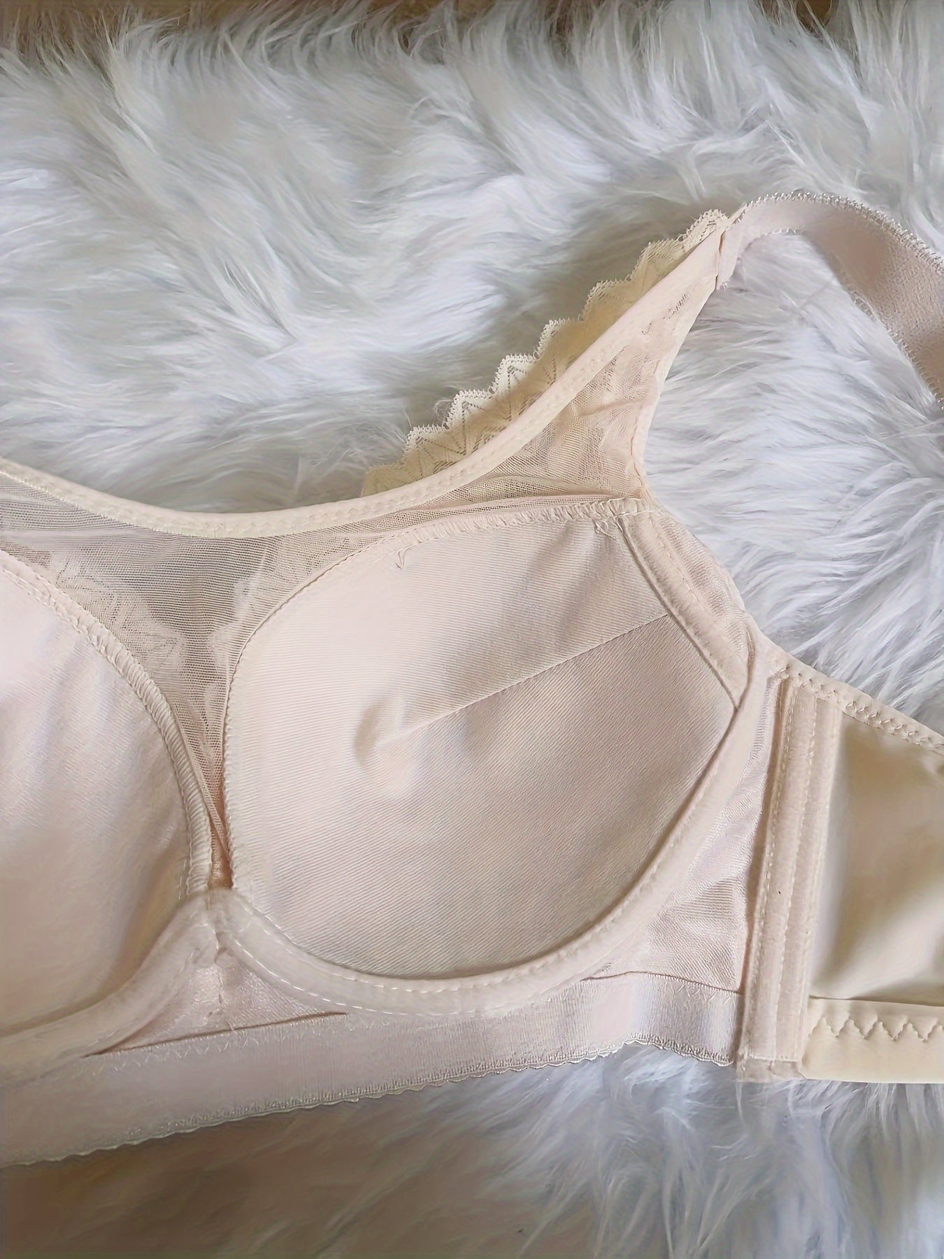 Women's Floral Lace Wireless Bra Soft Comfort Underwear