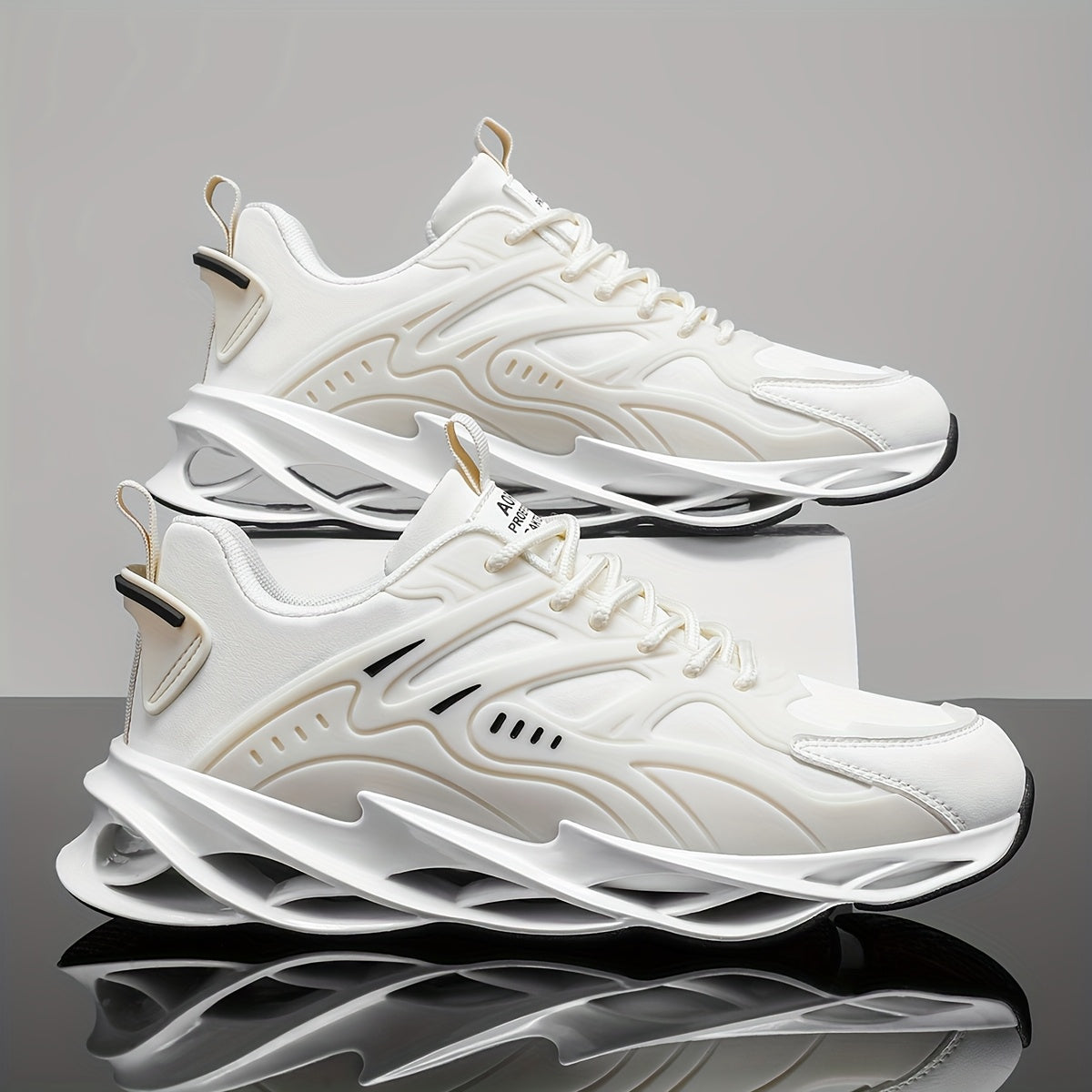 Men's Low Top Solid Color Rubber Sole Casual Running Sneakers