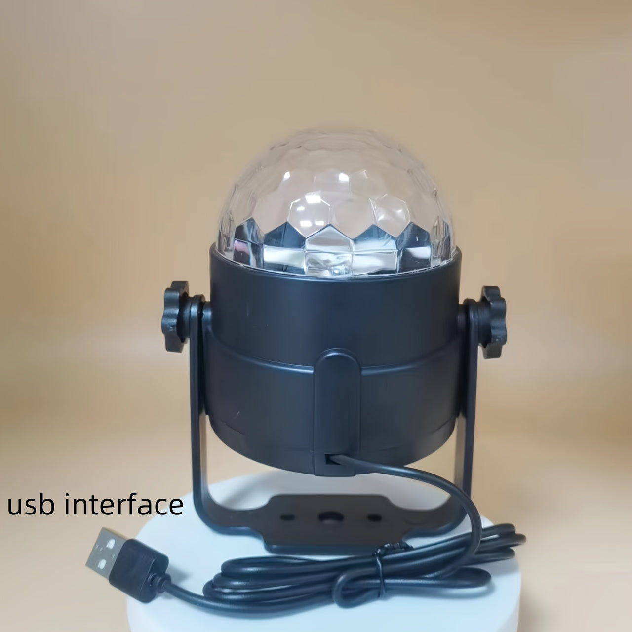 Crystal Magic Sphere Disco Ball Light Projector USB Indoor Outdoor Strobe Party Wedding Birthday