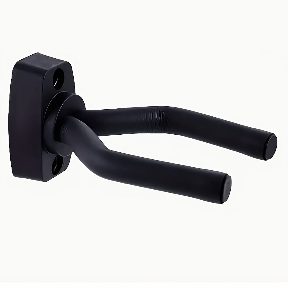 Adjustable Black Foam Steel Guitar Wall Hooks for Display of Instruments of All Sizes