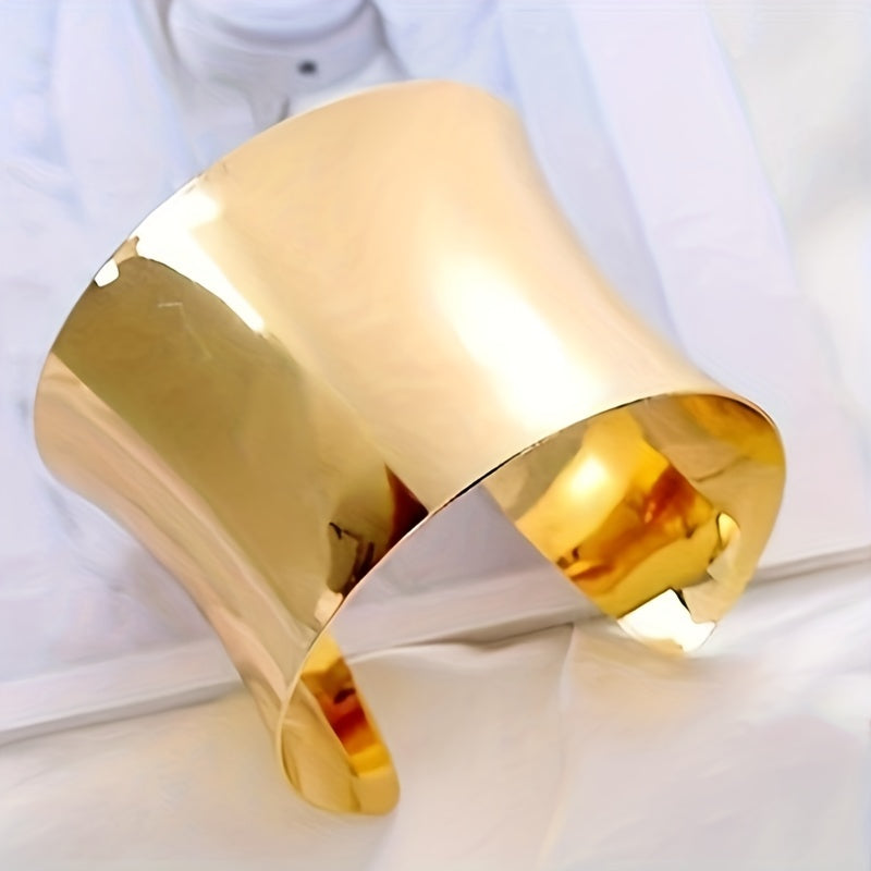 Стильный и дерзкий браслет-манжета в стиле хип-хоп панк - шикарный железный браслет для женщин, идеален для повседневной носки и отпускных нарядов