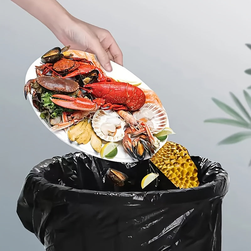 Black Disposable Garbage Bags 32x51cm 100-200 Pack for Home Office Kitchen