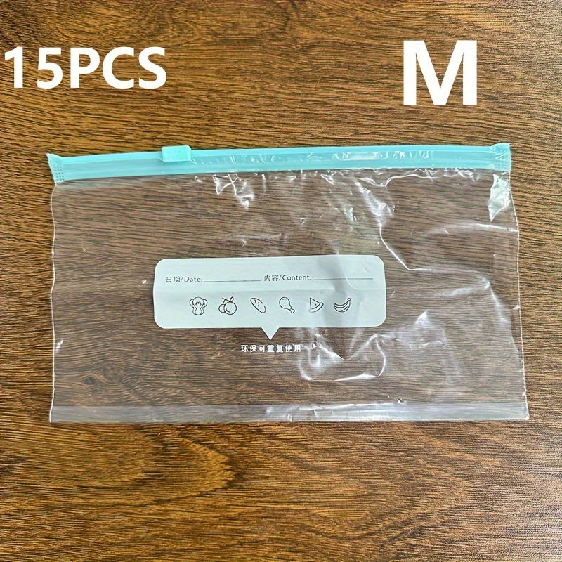 Vacuum Food Storage Bag with Zipper Seal for Refrigerator and Freezer