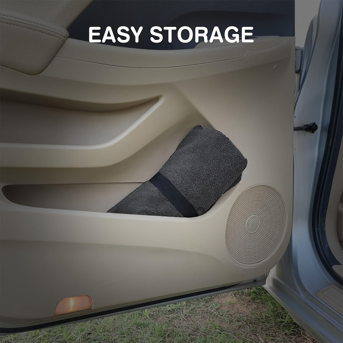Universal Car Seat Cover Protector Towel Style Front Seat Grey for SUV Truck