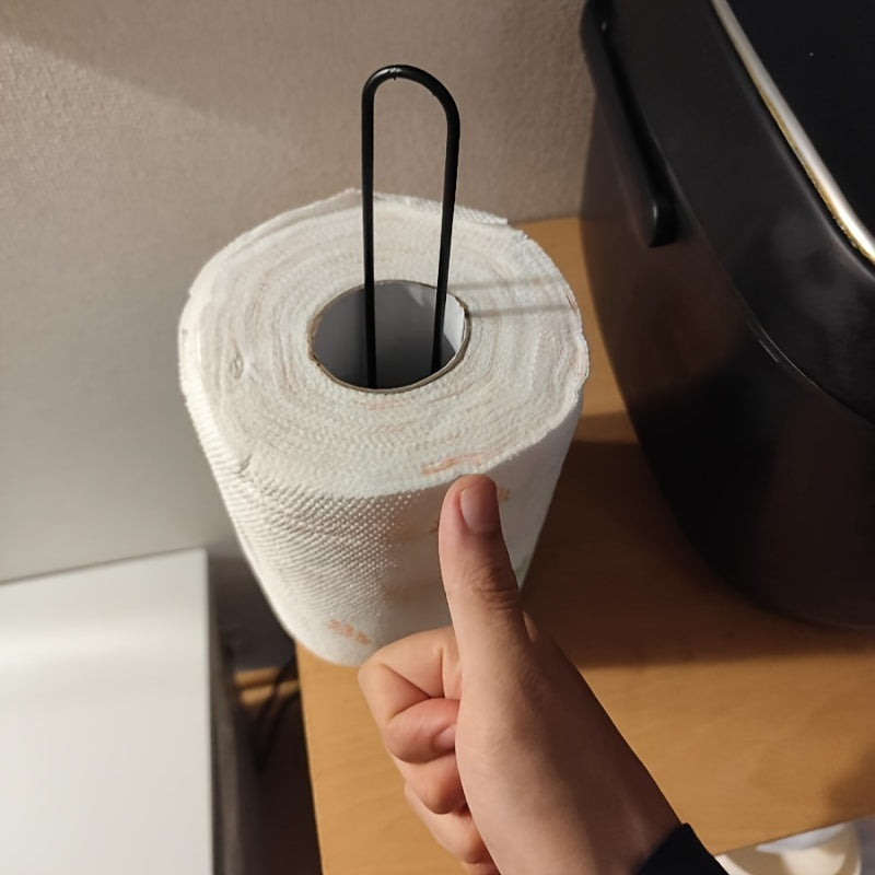 Soporte multifuncional de acero inoxidable para almacenamiento de papel en rollo para cocina, baño y sala de estar