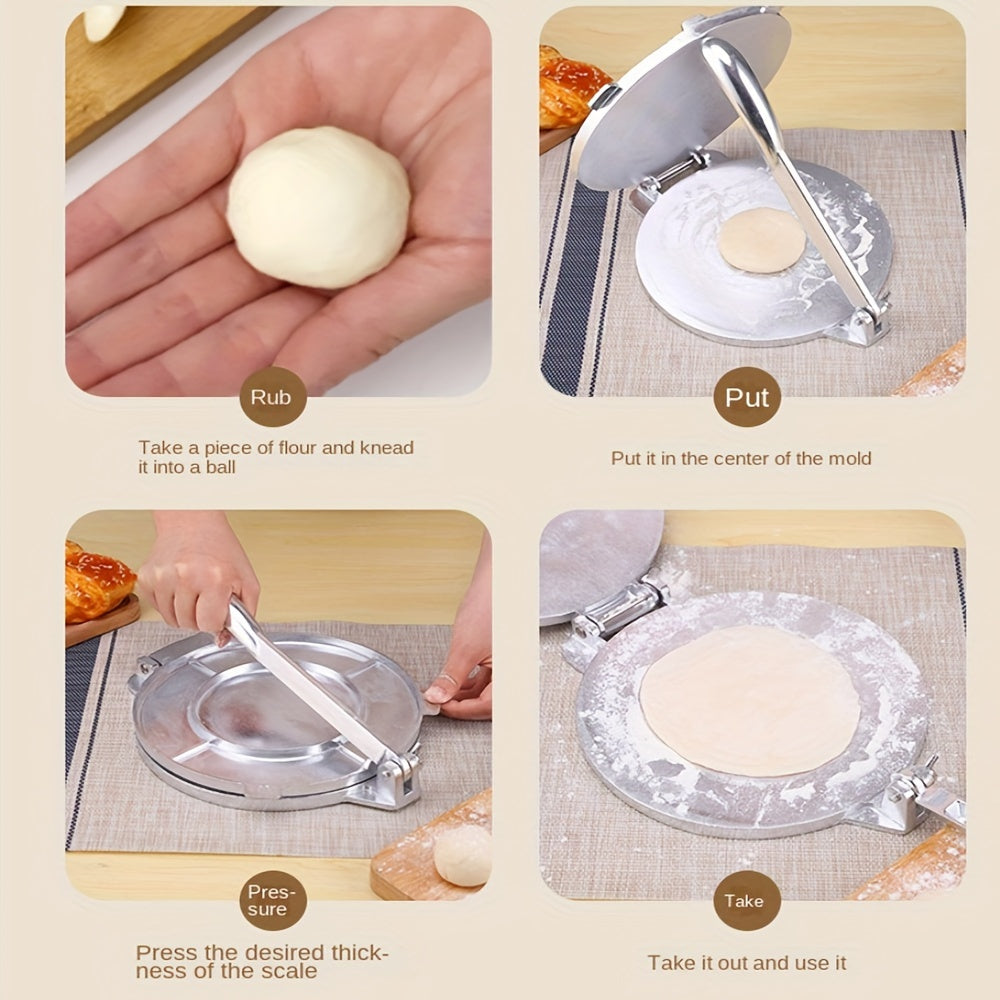 Manual Aluminum Pancake Maker for Homemade Crepes and Breakfast