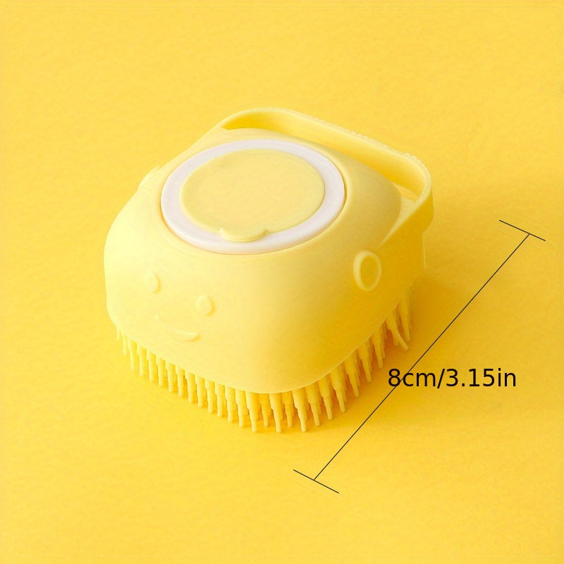 Kids Silicone Bath Brush Soft Hair Shampoo Massage Toy