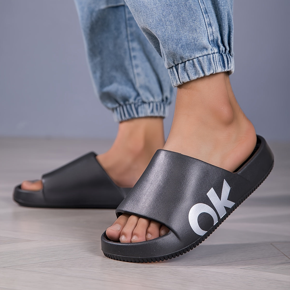 Unisex Soft Cotton Slippers Casual Indoor Outdoor Flip Flops for Summer