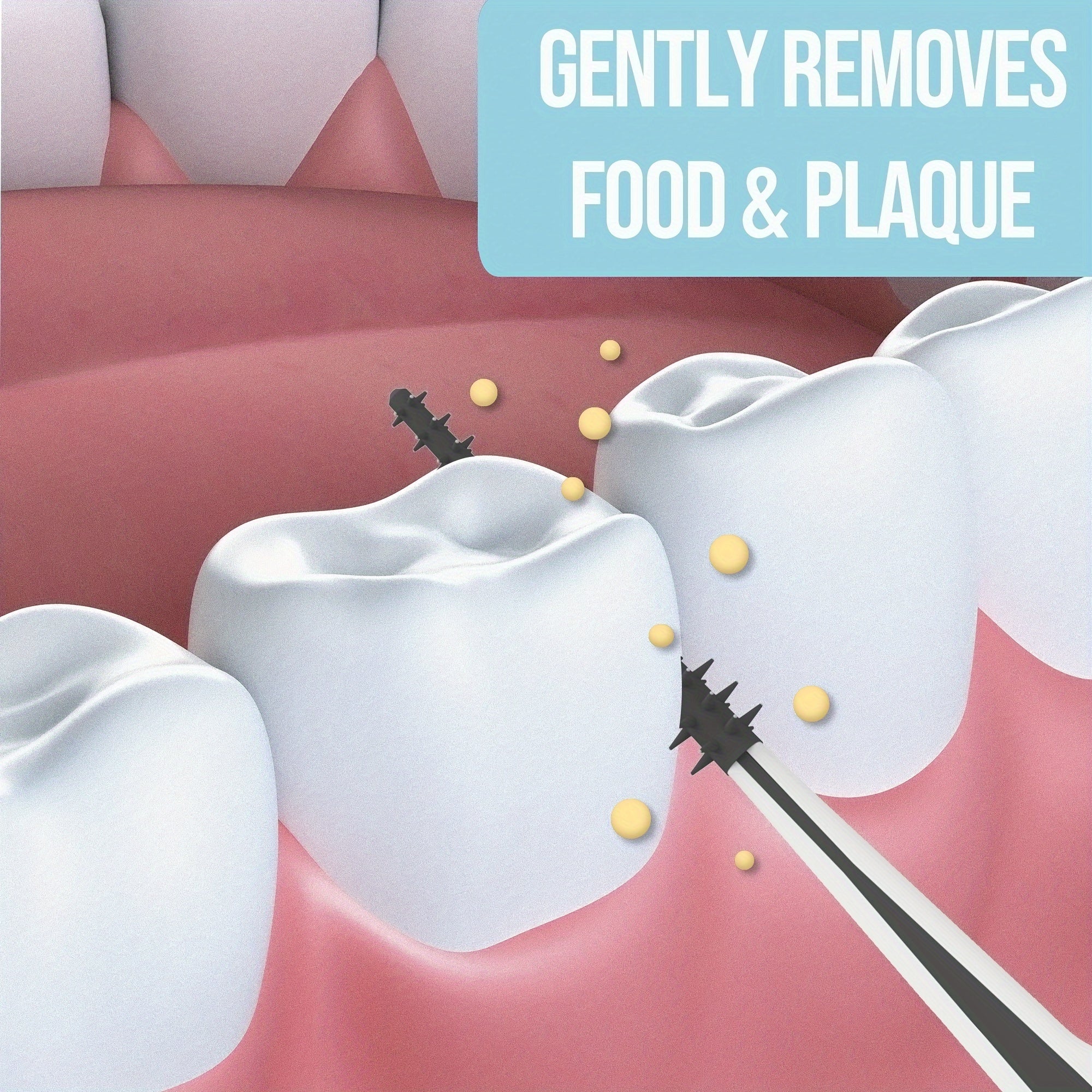 Dental Picks Charcoal Brush Picks 100 Count Pack