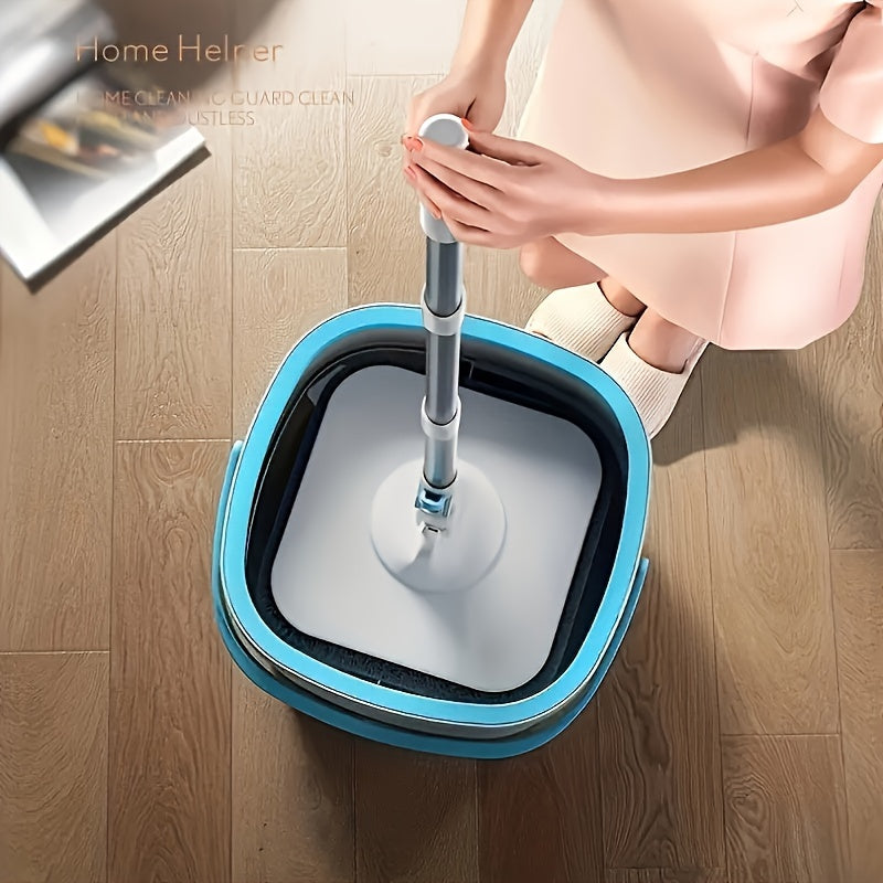 Quvvatli Sewage Separation Hands-free Wash Mop va Bucket Setini oling, 3 ta mop mato bilan to'liq. Bu Household Rotating Floor Mop charchagan va samarali tozalash uchun mukammal, Quruq va Ho'l ikki tomonlama dizayni bilan. Uy, oshxona va