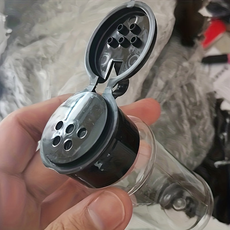 12 банок для специй, идеально подходящих для хранения всех ваших приправ на кухне или во время кемпинга, пикника или барбекю. Эти креативные бутылки для мононатриевой глутамата и уличные солонки оснащены крышками-дозаторами для удобного хранения приправ.