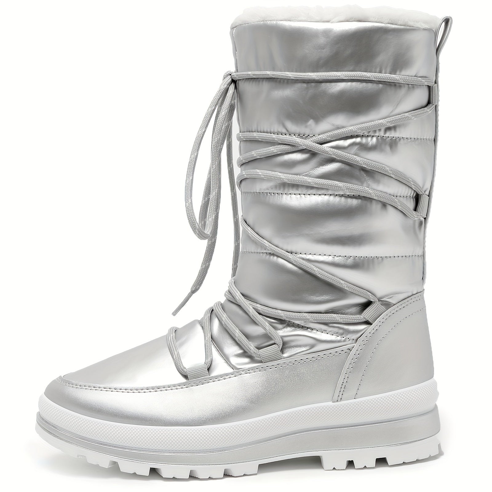 Women's Mid-Calf Leather Boots for Fall and Winter