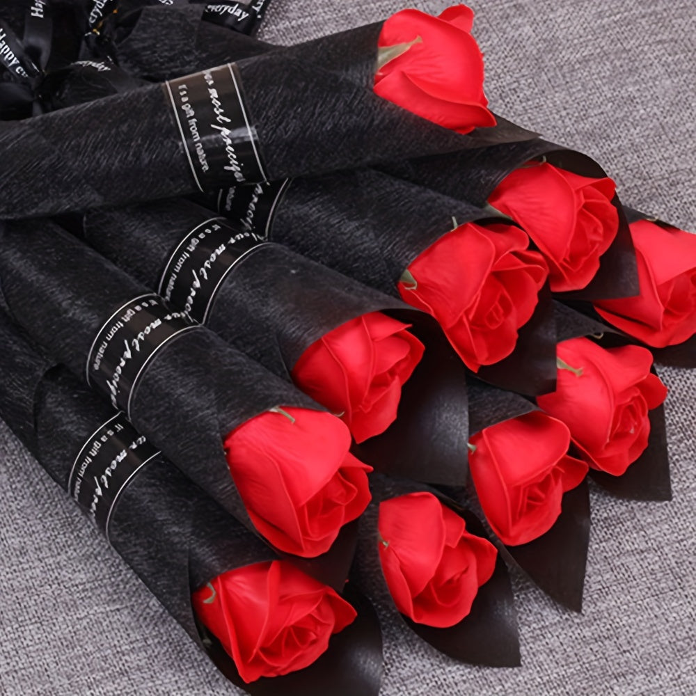 Rose Flower Soap Gift Set for Valentine's Day Wedding Bridesmaids Mothers Day