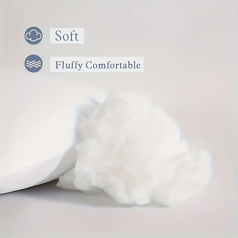 Set of 4 Hypoallergenic Square Throw Pillow Inserts with Soft Polyester Fill
