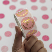 800 Red Heart Glitter Round Sticker Rolls for Envelope Seals Gift Packaging and Scrapbooking