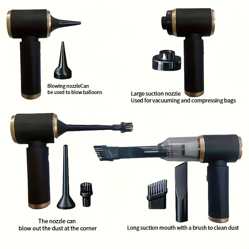 Wireless Handheld Vacuum Cleaner for Home and Car 2000mAh 50W 2-in-1