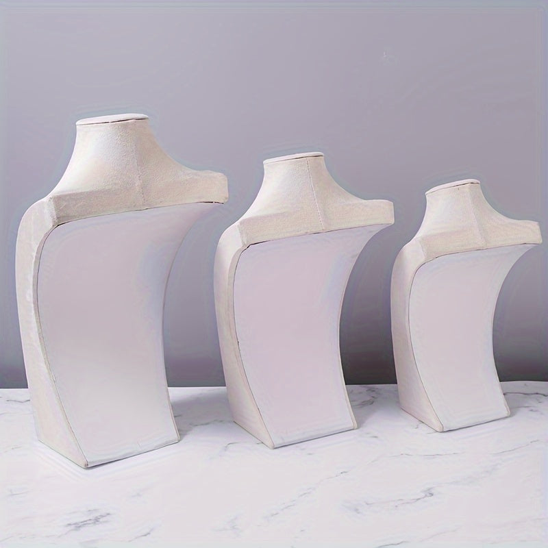 Velvet Display Stand Mannequin for Necklaces and Pendants