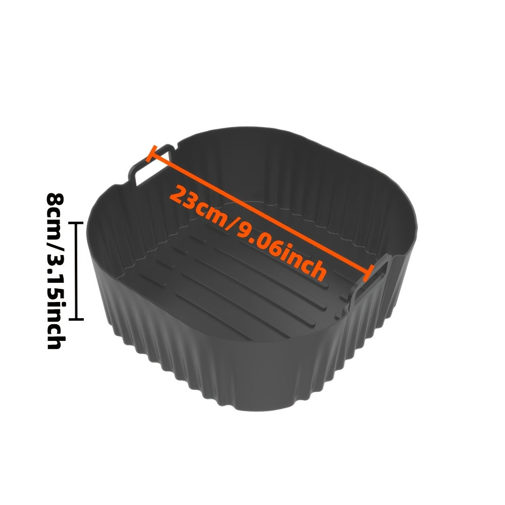 Kvadrat Silikonli Havo Qovurish uchun 23cm 6L 6.2L Havo Qovurish Ovensi Mikrotolqinli pech uchun xavfsiz, yopishmaydigan, chidamli