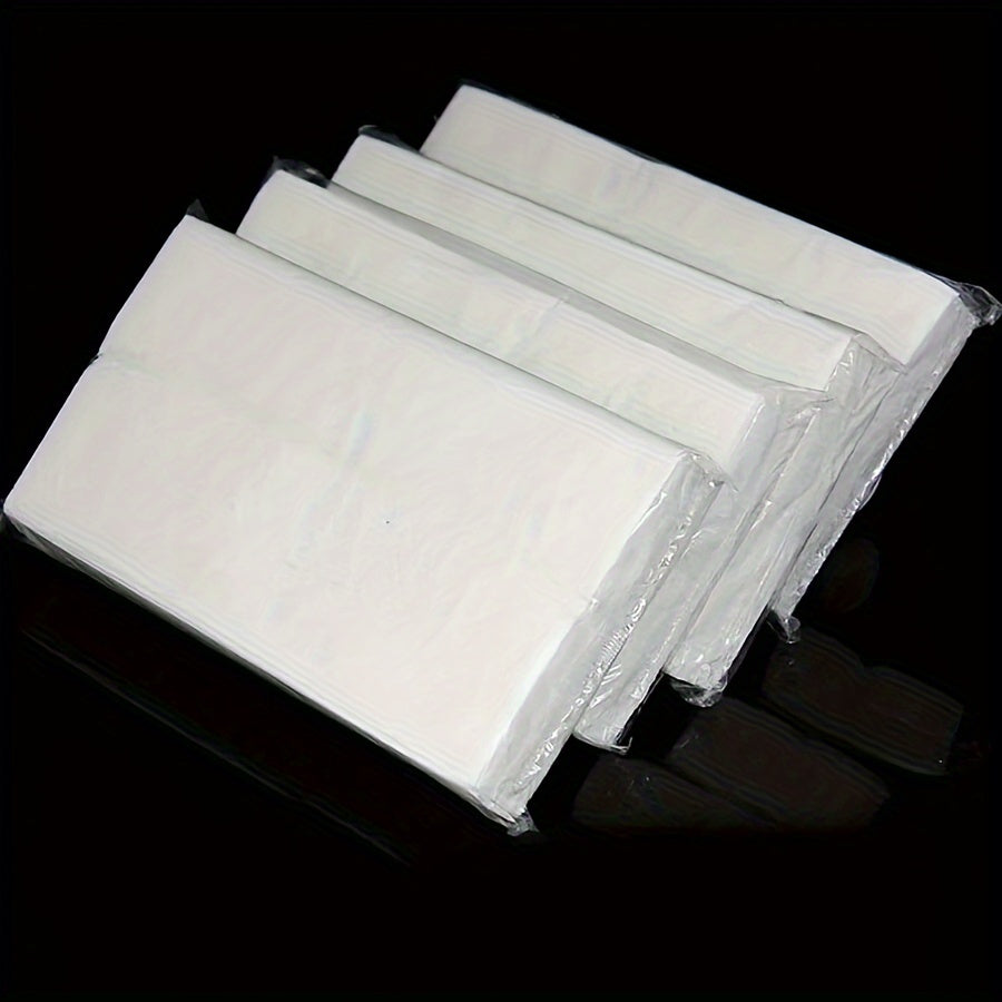 4pcs White Car Tissue Refills 30 Sheets 2-Ply Pulp for Vehicle Home Office